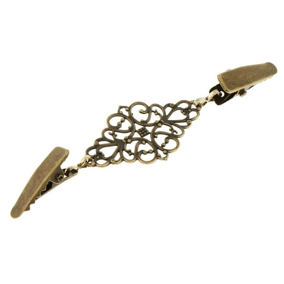Vintage Sweater Clip Collar Clips Clips Sleeve Metal Clip for Blouse Dresses Shawl Jacket Bronze