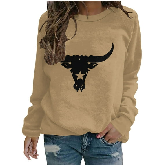 Vintage Sweatshirt Women, Women's Casual Sweatshirts for Womens Retro Ethnic Style Printing Tops Autumn Winter Tunic Pullover with Pockets Loose Fit Tracksuit Women's Sweatshirts Comfy Fall Clothes