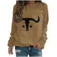 thumbnail image 1 of Vintage Sweatshirt Women, Women's Casual Sweatshirts for Womens Retro Ethnic Style Printing Tops Autumn Winter Tunic Pullover with Pockets Loose Fit Tracksuit Women's Sweatshirts Comfy Fall Clothes, 1 of 3