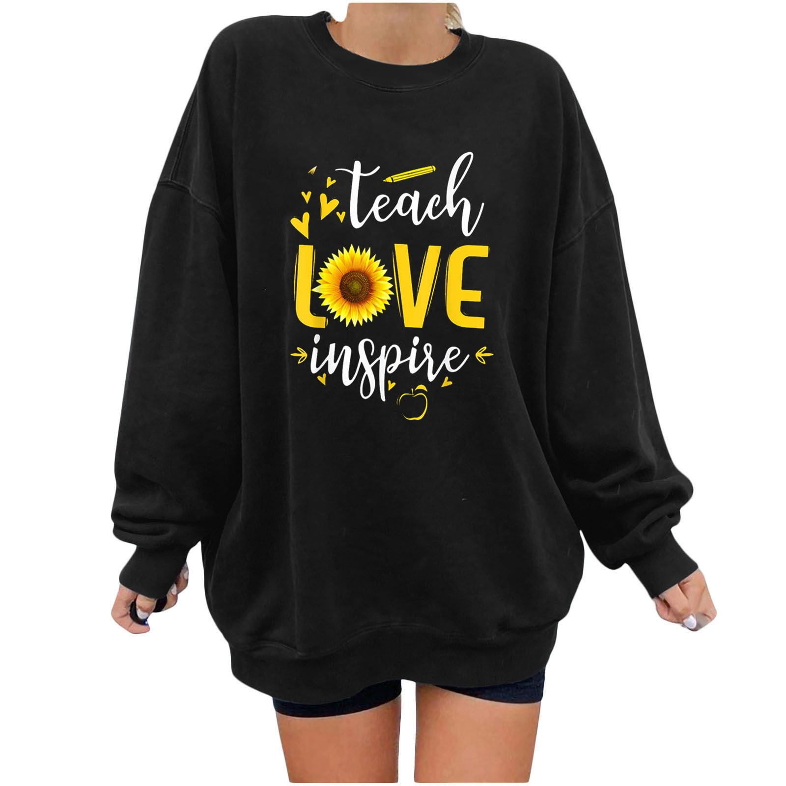 Lollipop Colorful Pattern Print Women Off Shoulder Sweatshirt