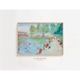 Vintage Swimming Pool Retro Summer Outdoor Cottage Core Vivid Wall Art ...
