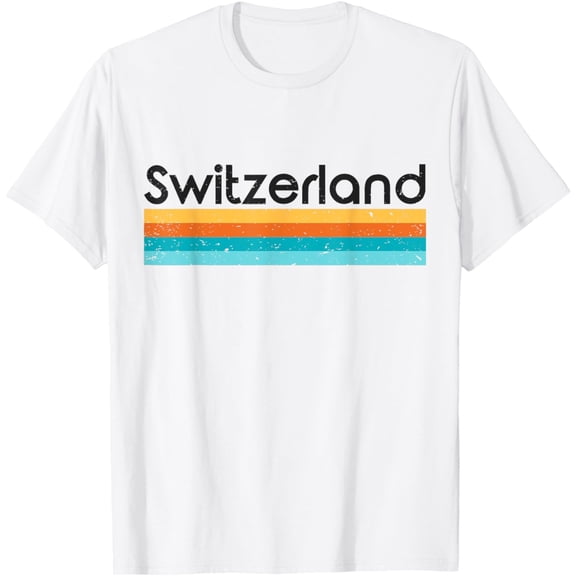 Vintage Switzerland Retro Design T-shirt mens t shirt，white，women，funny，misfits，men，journey，t-shirt