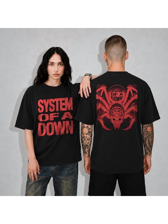 Vintage System Of A Down T-Shirt, SOAD Band Tee T-shirt Sizes S-5XL