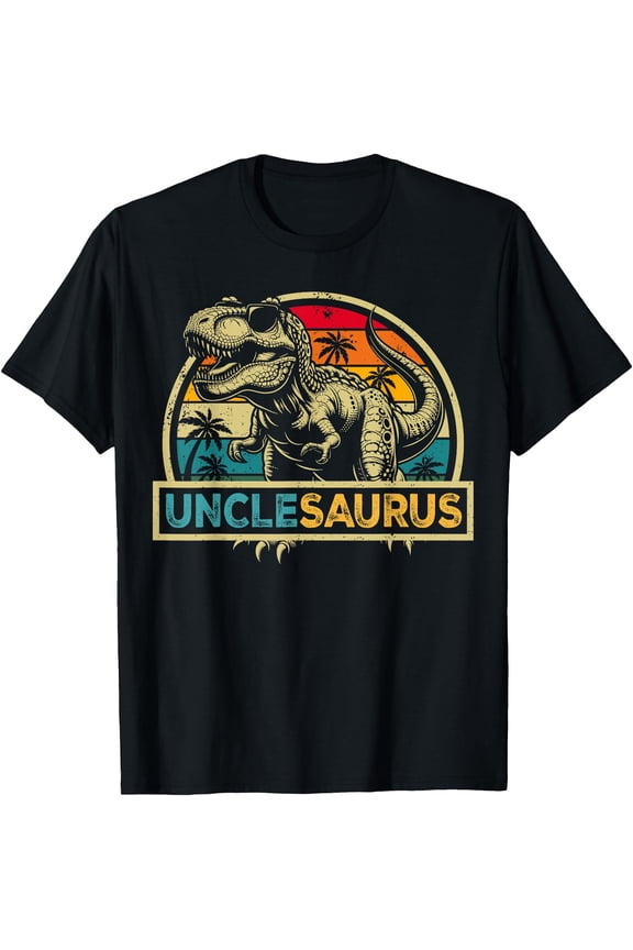 Vintage T-Rex Unclesaurus Dinosaur T-Shirt Funny Uncle Family Apparel