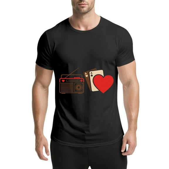 Vintage T Shirt, It's Ok Not To Be Ok, Convertible Print 1,Cotton T-Shirt for Men, 23328519,Black, 3XL