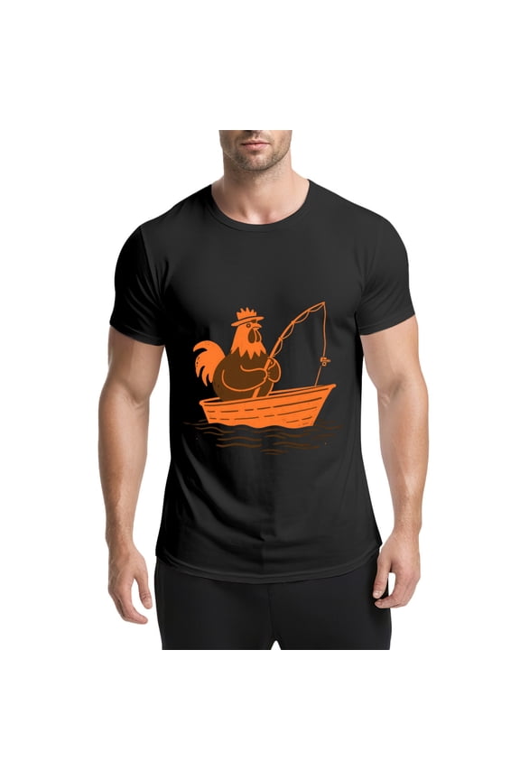 Vintage T Shirt, Take A Breather When Needed, Windmill Print 2,Cotton T-Shirt for Men, 23328545,Black, 3XL