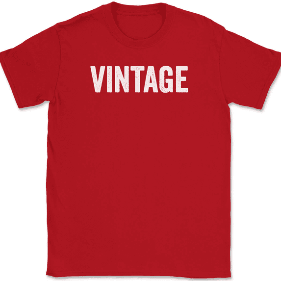 Vintage T-Shirt Tee Funny Fathers Day Dad Novelty Gift - Red, M