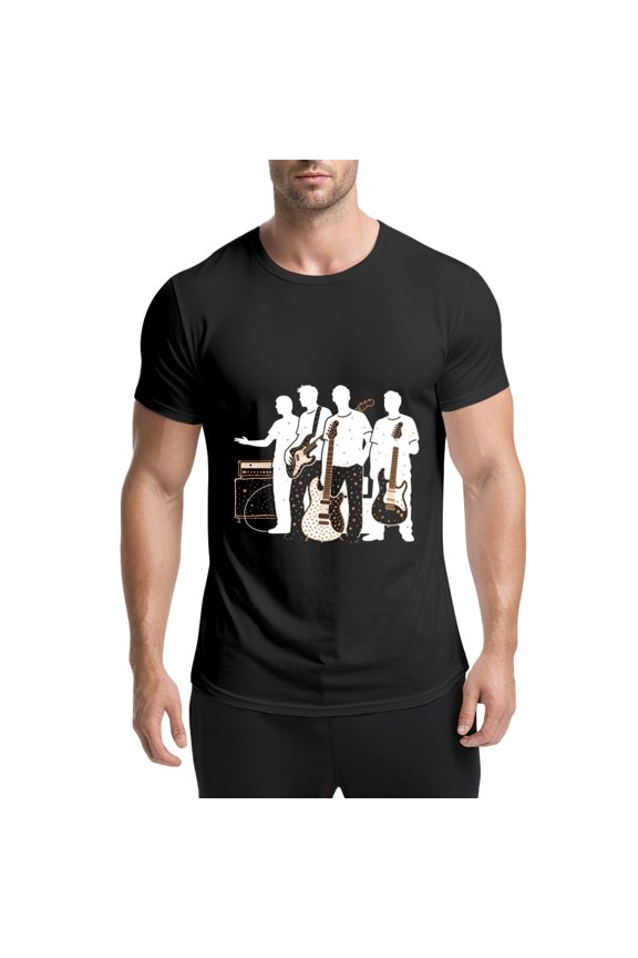 Vintage T Shirt, There's Hope Ahead, Window Print 2,Cotton T-Shirt for Men, 23328587,Black, XL