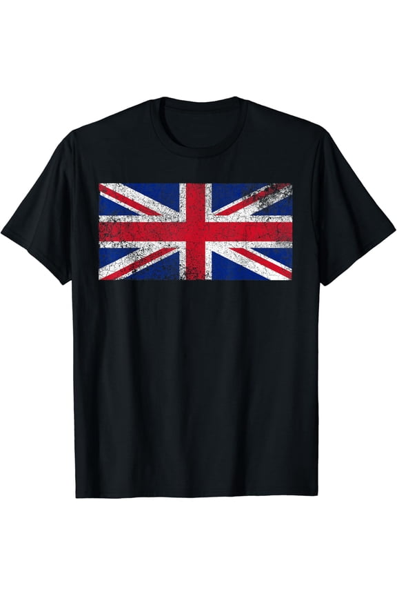 Vintage T-Shirt UK United Kingdom British Flag England UK Britain mens t shirt，black，women，funny，misfits，men，journey，t-shirt