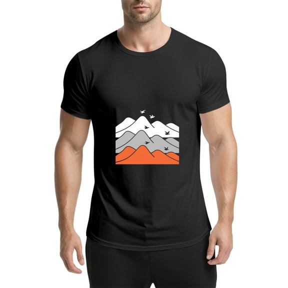 Vintage T Shirt, You're Making A Difference, Pebble Print 1,Cotton T-Shirt for Men, 23328541,Black, 3XL