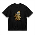 thumbnail image 1 of Vintage T Shirt, You're Not Alone, Orange Cat Print 2,Cotton T-Shirt for Men, 23328597,Black, M, 1 of 9