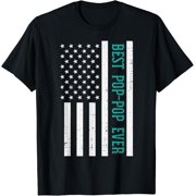 Vintage T-shirt Best Pop Pop Ever Flag Vintage Fathers Day Patriot Grandpa T-Shirt S-5XL Trending Birrthday Tee Gifts Vintage Tee -Birthday Gifts