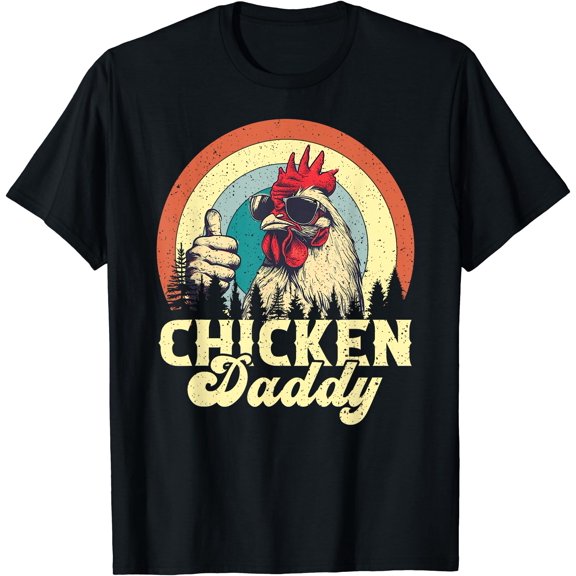 Chicken Daddy Vintage Poultry Farmer Funny Fathers Day T-Shirt, Unisex T-Shirt