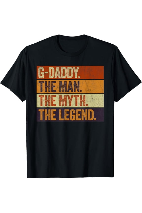 Vintage T-shirt G-Daddy the Man the Myth the Legend Funny Retro Father T-Shirt S-5XL Trending Birrthday Tee Gifts Vintage Tee -Birthday Gifts