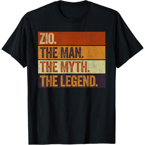 Vintage T-shirt Zio the Man the Myth the Legend Funny Retro Father T-Shirt S-5XL Trending Birrthday Tee Gifts Vintage Tee -Birthday Gifts
