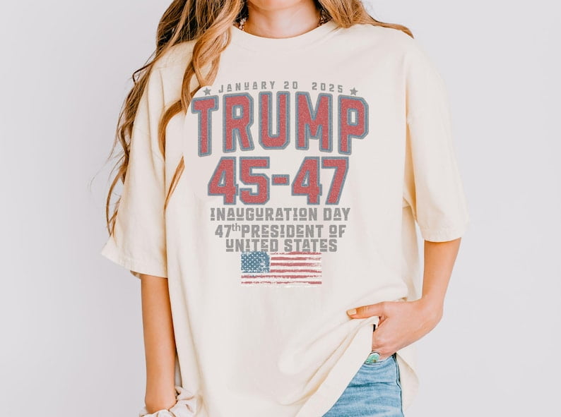 Vintage TRUMP Inauguration Day 2025 Tee, Presidential Inauguration Maga