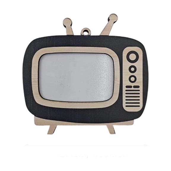 Vintage TV Photo Frame, Wooden Picture Frame For Desktop And Hanging, Retro TV Style Decor, Small Keepsake Display Frame