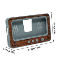 Vintage TV-Shaped Desktop Phone Screen Amplifier | Mobile Phone Display Magnifier with Built-in Stand | Portable Smartphone Screen Enhancer for Movies & Shows