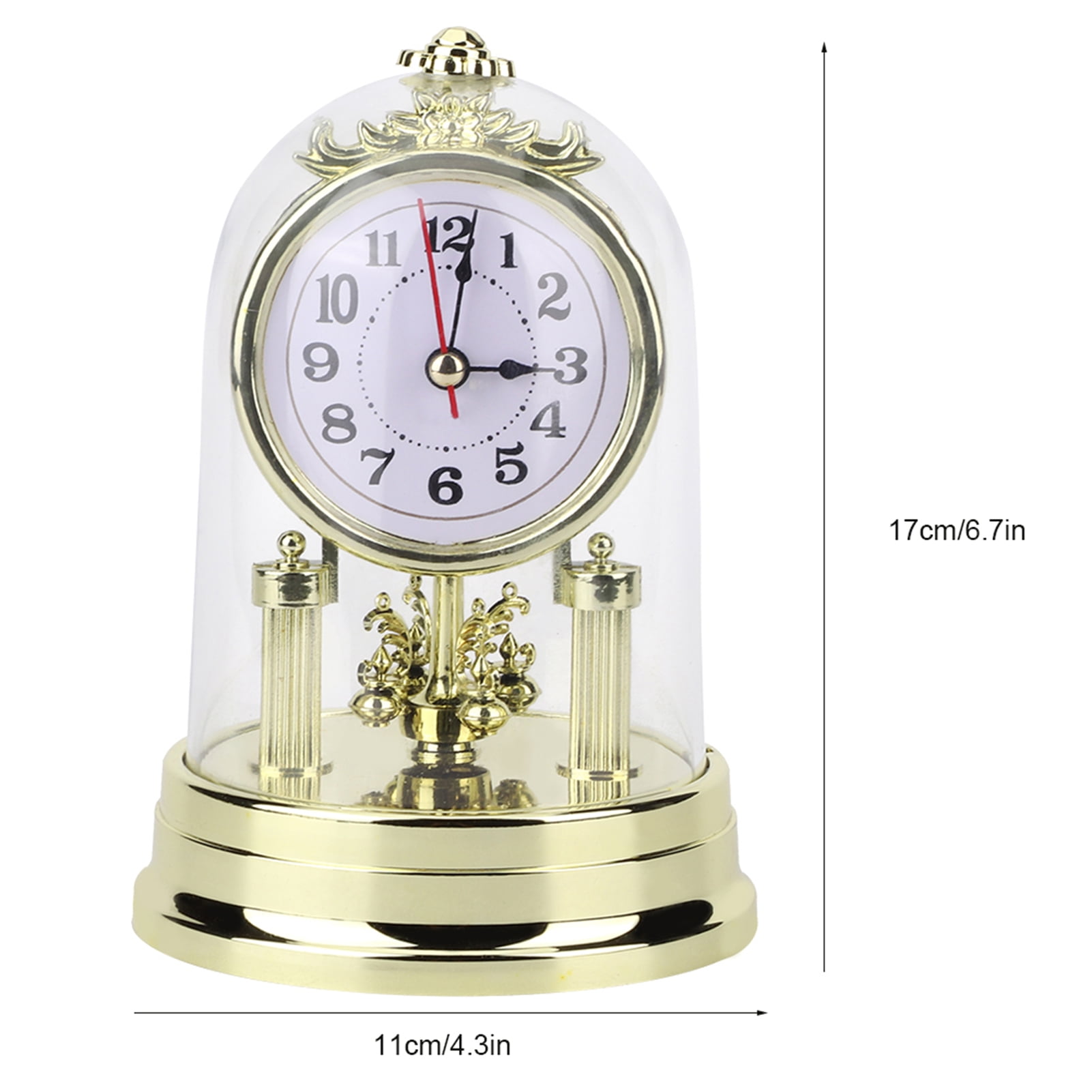 Vintage Table Clock, European Retro Style Living Room Clock Antique ...