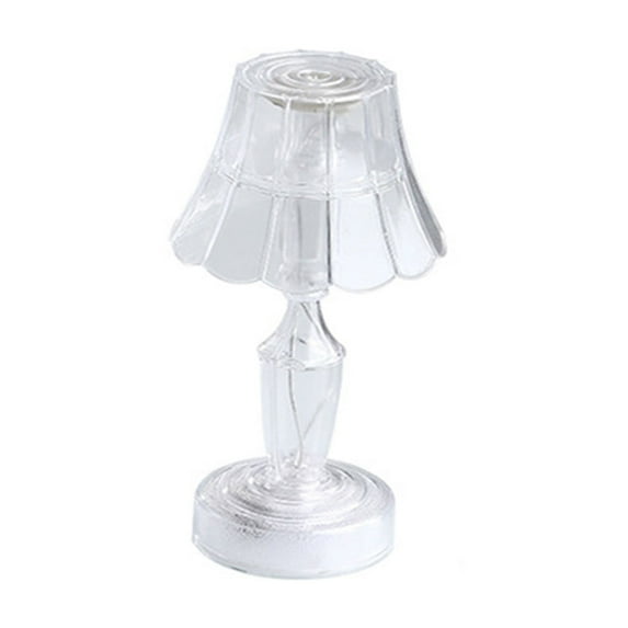 Vintage Table Lamp Transparent Night Light, 5.5" Tea Light Candle Holders - Led Bedside Lamp Ambient Lighting for Bedroom Decor, Retro Decorative Ornament for Home Living Room Birthday Gift C, 1Pcs