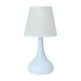 thumbnail image 1 of Vintage Table Lamp, White Metal Bedside Night Light for Bedroom, Dorm & Study Desk, 11.81" Tall, Energy Efficient Accent Lighting, 1 of 6
