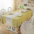 thumbnail image 1 of Vintage Tablecloth Crochet Hollow Macrame Tassel Linen Lace Table Cloth for Wedding Home Party Decoration, 1 of 7