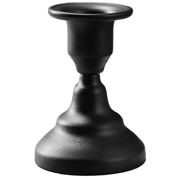 CIMAXIC Metal Candlestick Holders Black Table Centerpieces for Dining Room 1Set