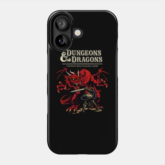 Vintage Tabletop Dragon Game Case for iPhone 11-17 Slim Shockproof Cover
