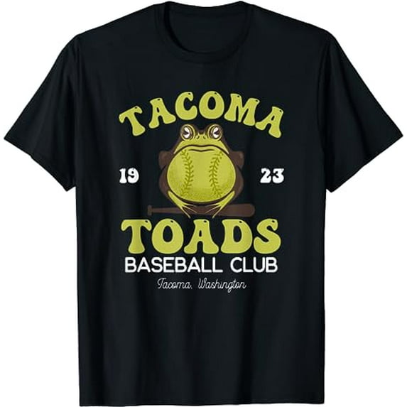 Vintage Tacoma Toads Retro Minor League Baseball Team T-Shirt