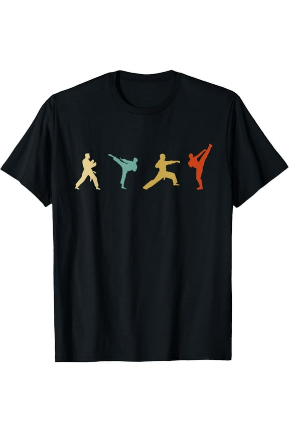 Vintage Taekwondo Tae Kwon Do Fighter Funny Creative Graphic T-Shirt