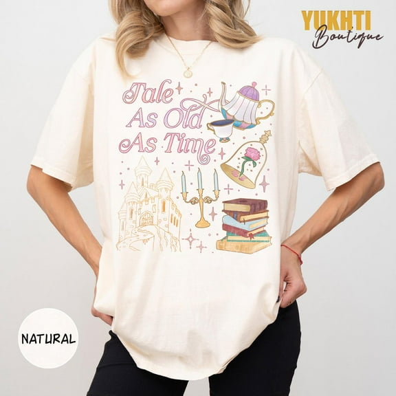 Vintage Tale As Old As Time Shirts, Disney Princess Shirt, Princess Belle Tee, Retro Beauty And The Beast Shirt, Disney Beauty And The Beasts-5Xl Shirt