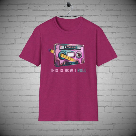 Vintage Tape T-Shirt, Retro Cassette Tee, Old School tee, How I Roll Tee