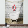 thumbnail image 1 of Vintage Tapestry, Bathtub in a Room Grunge Wall Classical Floral Foot Resting Sailor Nautical, Wall Hanging for Bedroom Living Room Dorm Decor, 40W X 60L Inches, White Red Gray, by Ambesonne, 1 of 5