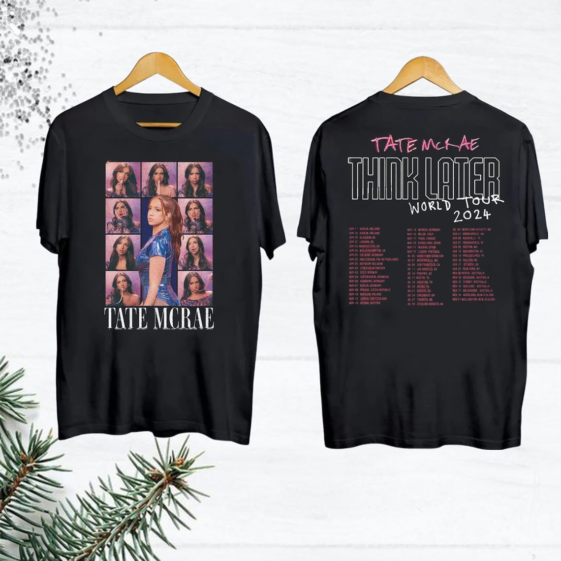 Vintage Tate McRae 2024 Concert TShirt, The Think Later World Tour
