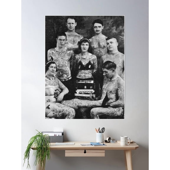 Vintage Tattoo Art On Body Extreme Tattoo Poster Wall Art Modern Wall Decor For Living Room Bedroom