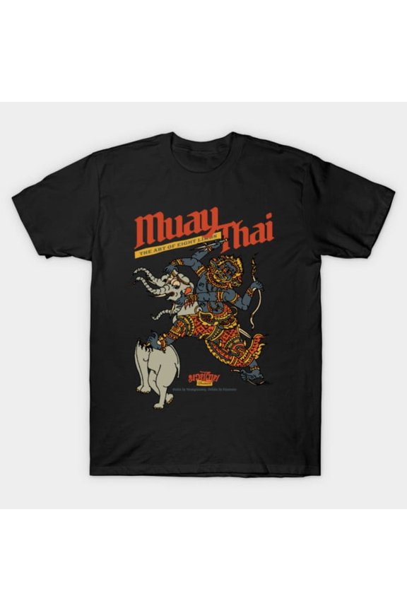 Vintage Tattoo Sak Yant Muay Thai The Art Of Eight Limbs Art Unisex T-Shirt, up to size 3XL.