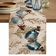thumbnail image 1 of Vintage Teal Butterfly Cotton Linen Table Runner for Dining Kitchen, Vintage Brown Tree Branch Wedding Outdoor Party Tablerunners Decoration, Dresser Scarf Coffee Tablecloth Runners 13x48 Inches, 1 of 9