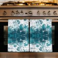 thumbnail image 1 of Vintage Teal Coastal Kitchen Towels Set of 4, Beach Coral Starfish Modern Abstract Absorbent Dish Towels for Kitchen, Microfiber Hand Towel, Quick Drying Tea Towel for Cleaning Decorative Dishcloths, 1 of 7