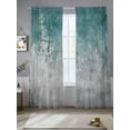 thumbnail image 1 of Vintage Teal Sheer Curtains 108 Inches Long 2 Panels White Gradient Mottled Abstract Modern Art Light Filtering Semi Sheer Window Curtains Drapes for Bedroom Living Room 52"x108", 1 of 7