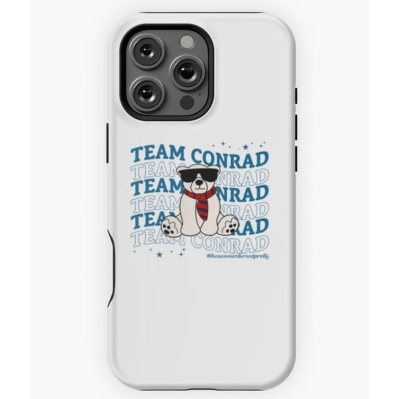 Vintage Team Conrad White Bear Phone Case for iPhone 16 15 14 13 12 11 Pro Max