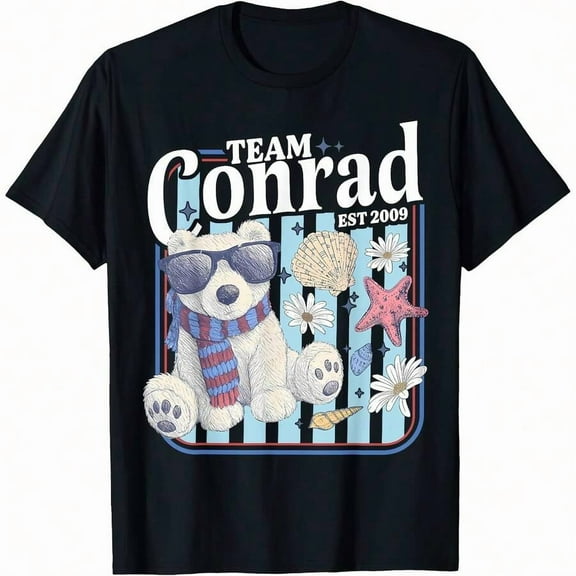 Vintage TeamS Conrad Funny Bear EST 2009 T-Shirt