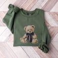 thumbnail image 1 of Vintage Teddy Bear Christmas Sweatshirt Old Money Aesthetic Preppy Christmas Bear Sweatshirt Retro Tartan Holiday Sweater Cabincore, 1 of 5