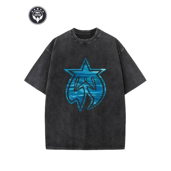 Vintage Tee Black S-2XL Seawater Washed Cotton Short Sleeve T-Shirt Top Streetwear Plus Size