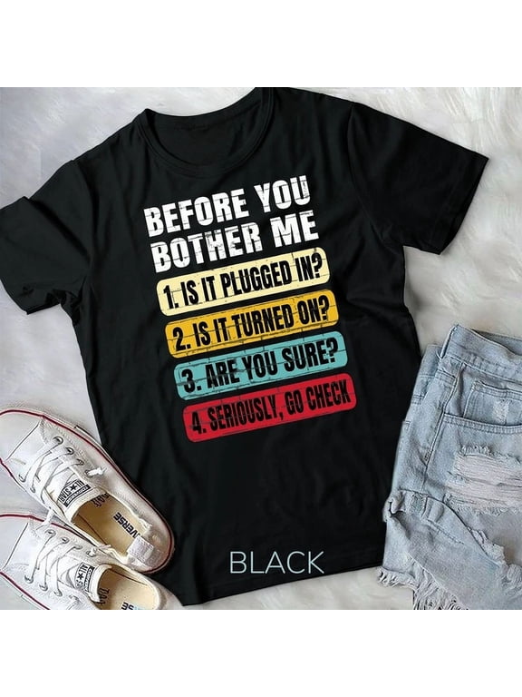 Vintage Tee Funny Information Technology Tech, Technical Support Gift T-Shirt Birthday Gifts