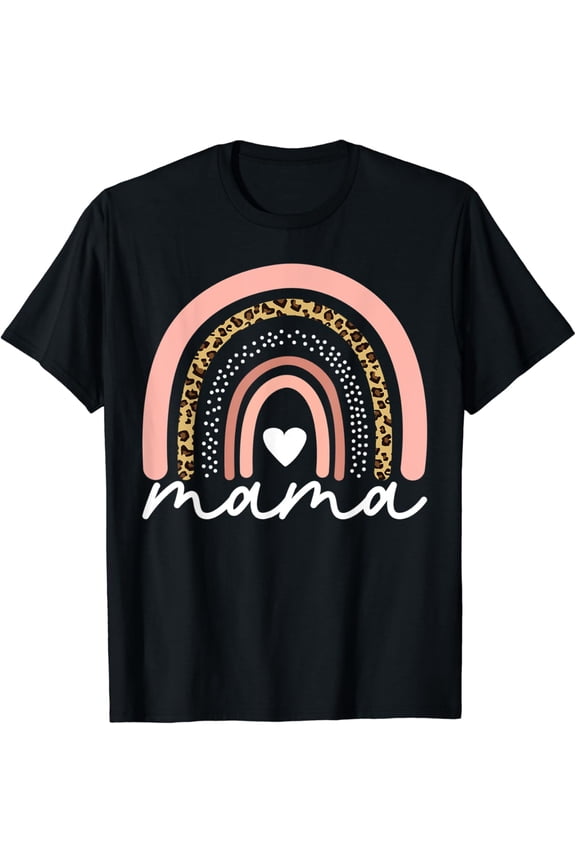 Vintage Tee Funny Mama Rainbow Mom Mother'S Gift Rainbow Mama Mom T-Shirt Birthday Gifts