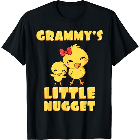 Vintage Tee Grammy'S Little Nugget Chicken Lover Grandma Mother'S Gift T-Shirt - Birthday Gifts