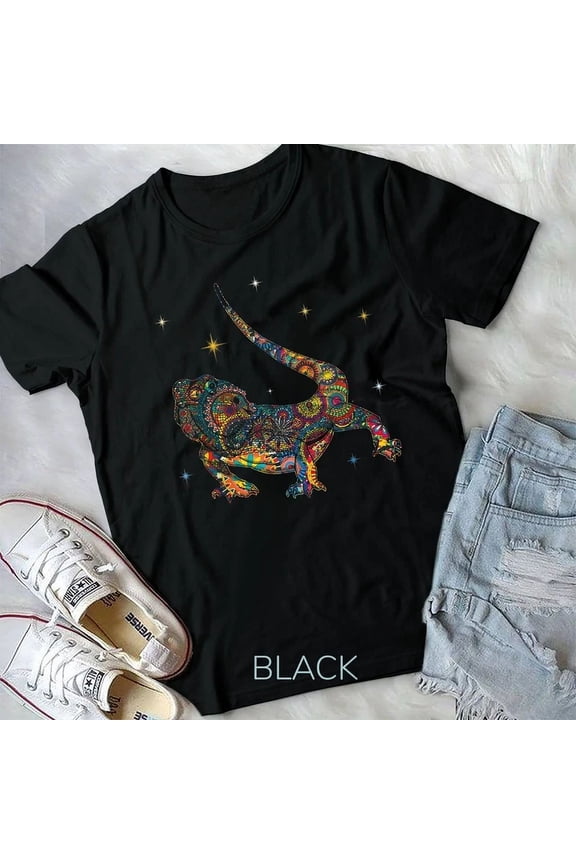 Vintage Tee Hot trending Bearded Dragon Art For Men Women Reptile Iguana Lizard Unisex T-Shirt - Birthday Gifts