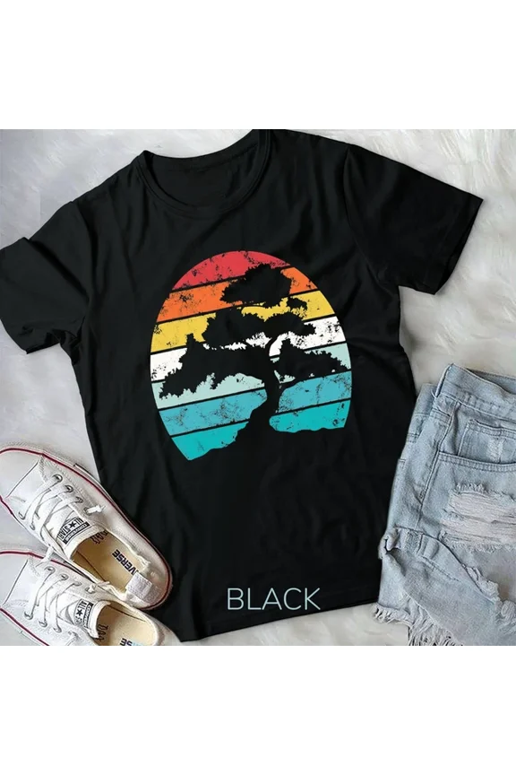 Vintage Tee Hot trending Bonsai Tree Lover Japanese Garden Art Zen Gardener Vintage Unisex T-Shirt - Birthday Gifts