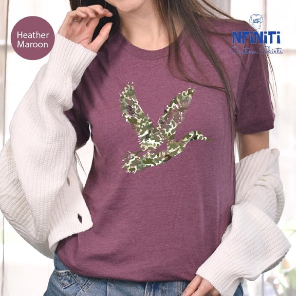 Vintage Tee Hot trending Camo Duck Shirt, Hunters Duck Shirt, Duck Hunting T-Shirt, Duck Hunting Season Gift Shirt, Duck Hunters Vibes Shirt, Camo Duck Hunt Shirt - Birthday Gifts