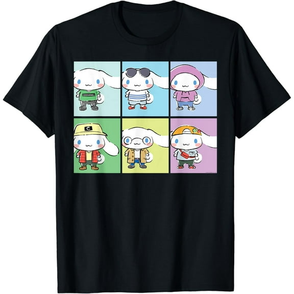 Vintage Tee Hot trending Cinnamoroll Collection Streetwear Squares T-Shirt - Birthday Gifts